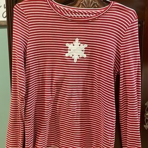 Snowflake pima cotton tee